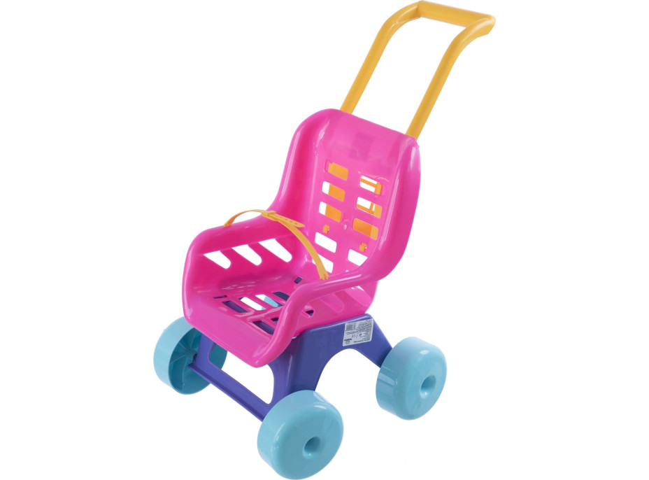 TEDDIES Kočík pre bábiky Buggy Sport ružovo-fialový 1ks (mix)