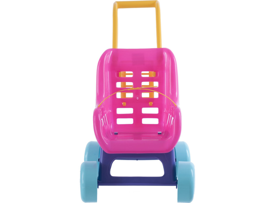 TEDDIES Kočík pre bábiky Buggy Sport ružovo-fialový 1ks (mix)