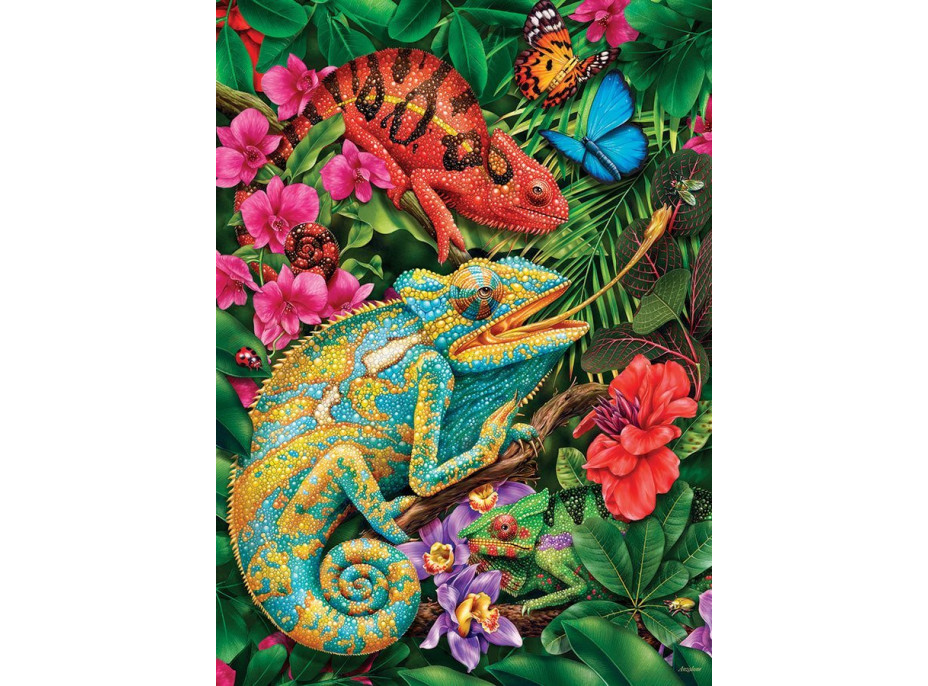COBBLE HILL Puzzle Farební chameleóni 1000 dielikov