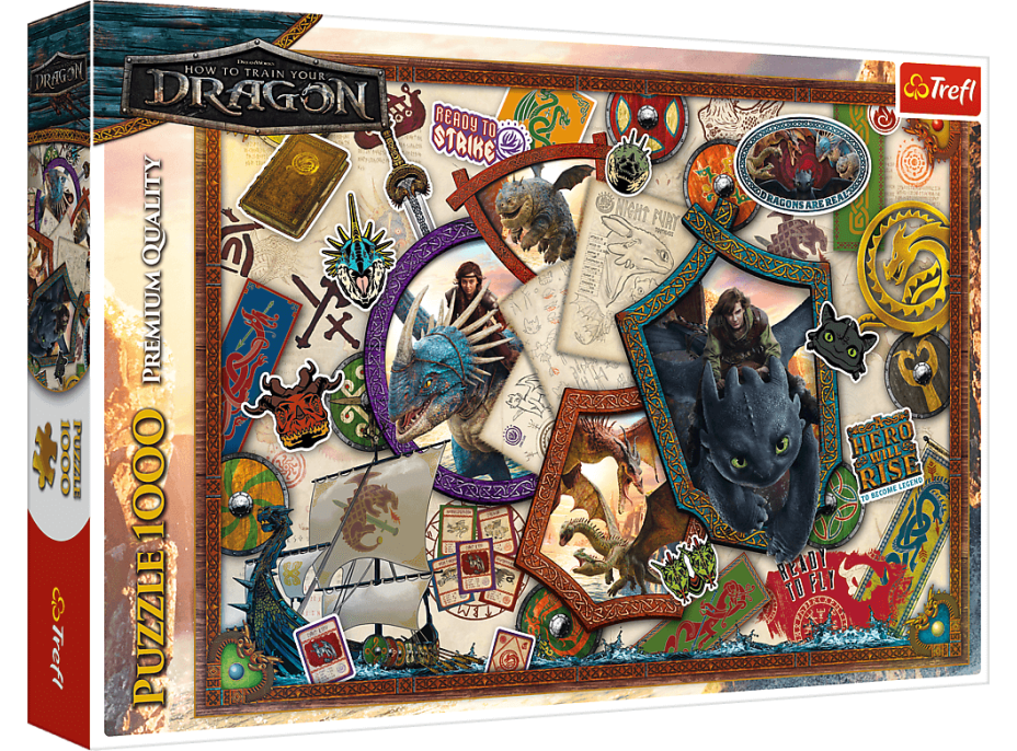 TREFL Puzzle Ako vycvičiť draka 1000 dielikov