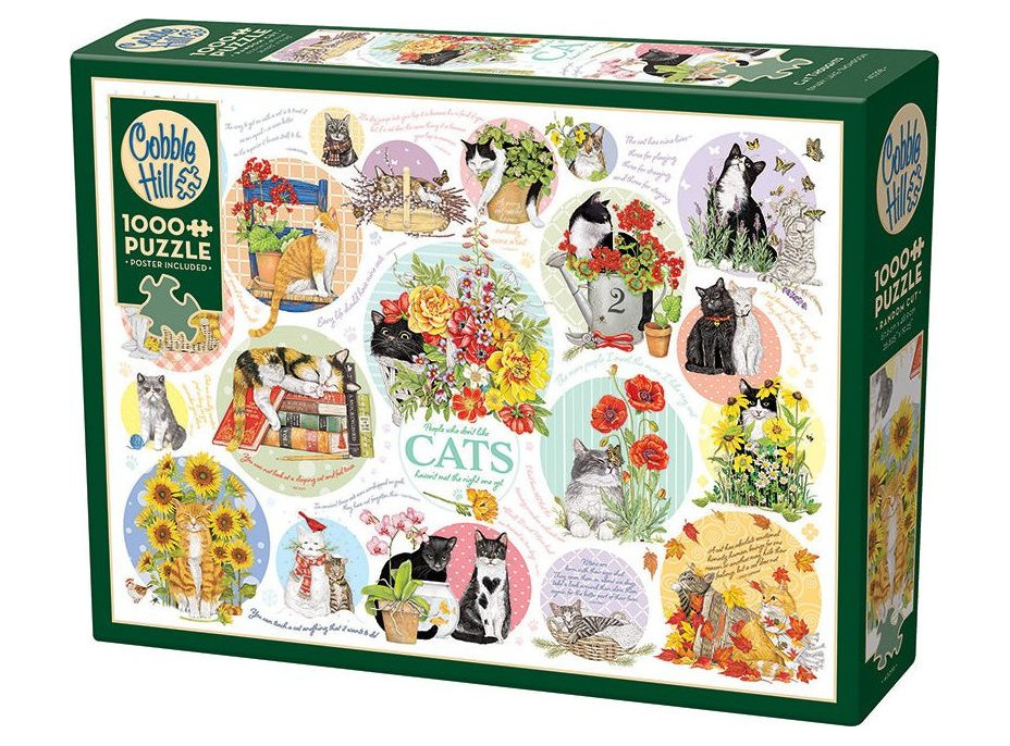 COBBLE HILL Puzzle Mačacie myšlienky 1000 dielikov