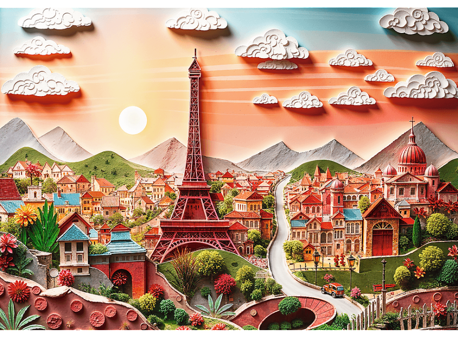 TREFL Puzzle Paper Art: Paríž 1000 dielikov