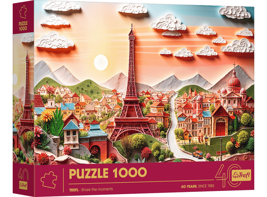 TREFL Puzzle Paper Art: Paríž 1000 dielikov