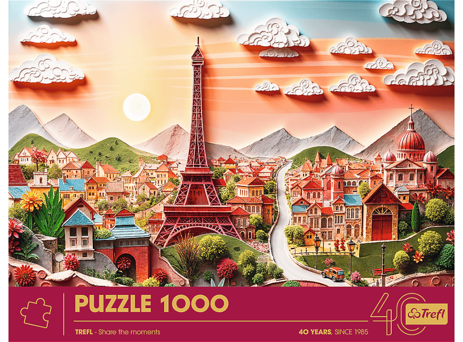 TREFL Puzzle Paper Art: Paríž 1000 dielikov