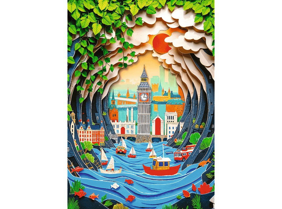 TREFL Puzzle Paper Art: Londýn 1000 dielikov