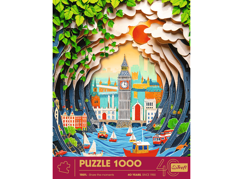 TREFL Puzzle Paper Art: Londýn 1000 dielikov