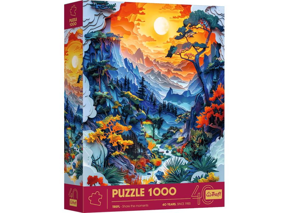 TREFL Puzzle Paper Art: Údolie 1000 dielikov