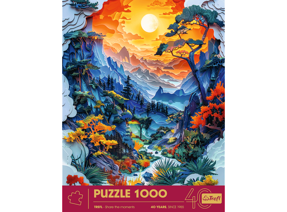 TREFL Puzzle Paper Art: Údolie 1000 dielikov