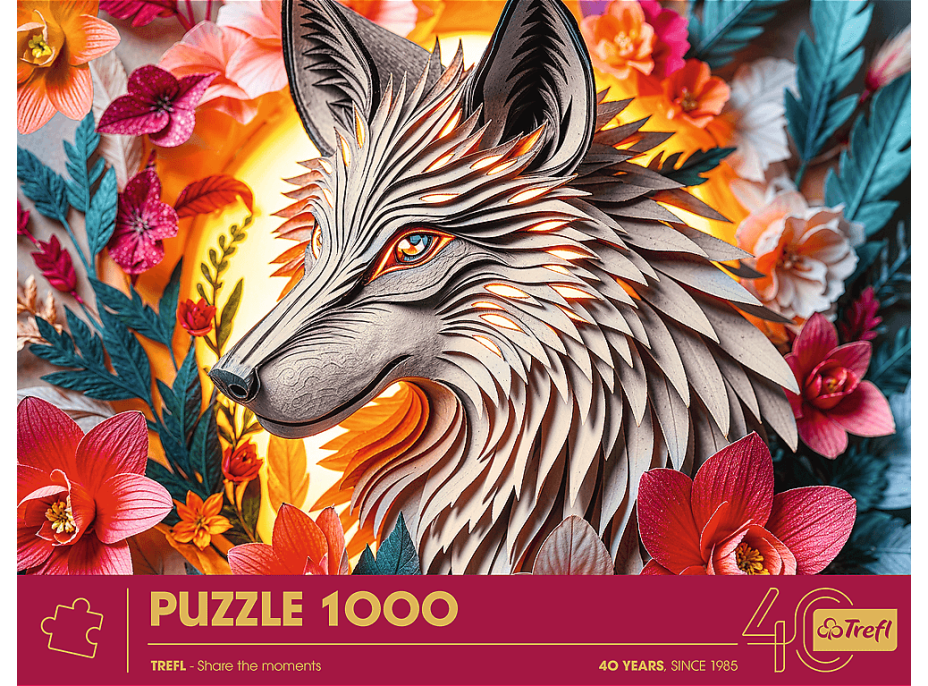 TREFL Puzzle Paper Art: Vlk 1000 dielikov