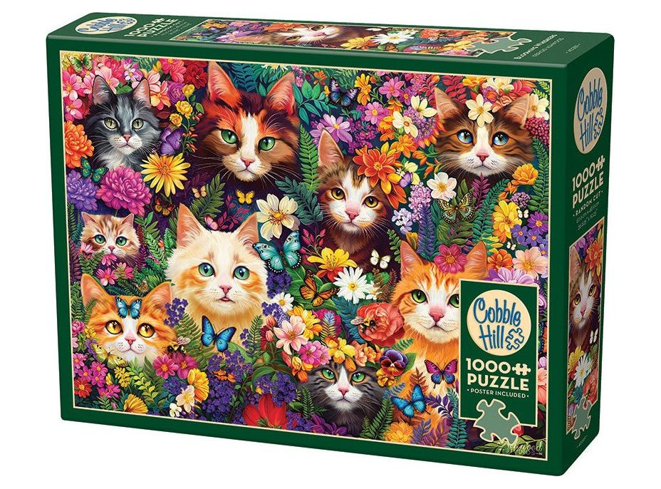 COBBLE HILL Puzzle Rozkvitnuté fúsky 1000 dielikov