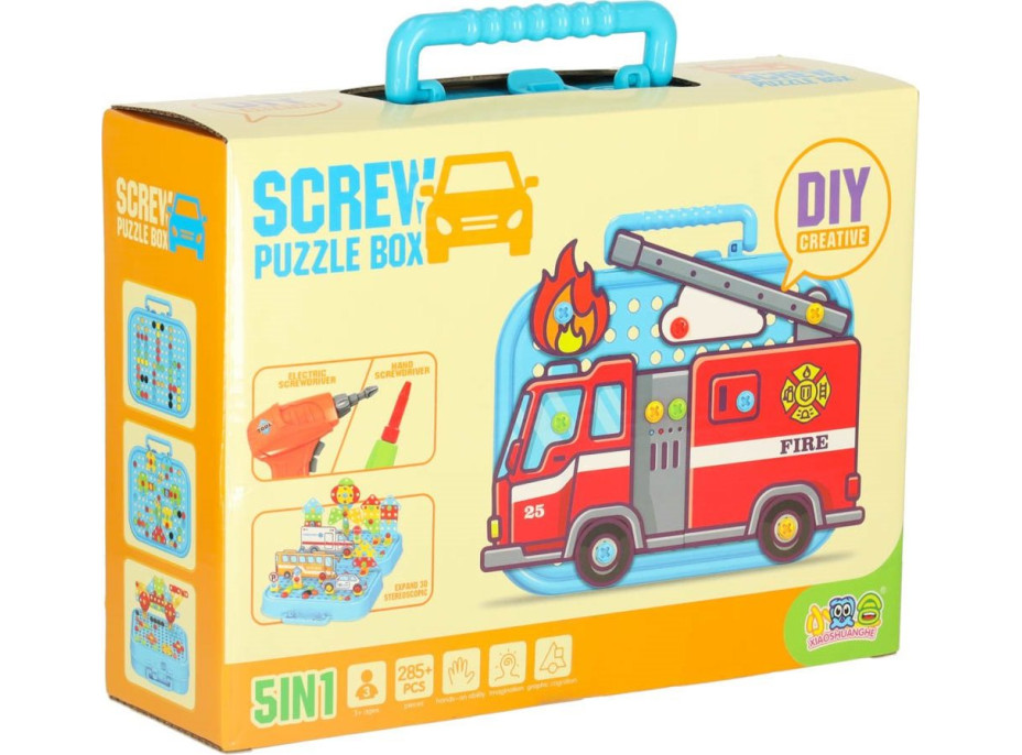 Skrutkovanie Puzzle Box Autá