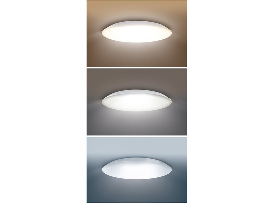 Solight LED osvetlenie Adrano s ochranou proti vlhkosti, IP54, 18W, 1530lm, 3CCT, 28cm