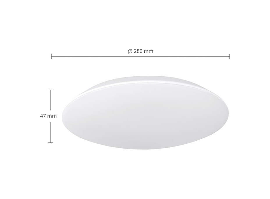 Solight LED osvetlenie Adrano s ochranou proti vlhkosti, IP54, 18W, 1530lm, 3CCT, 28cm