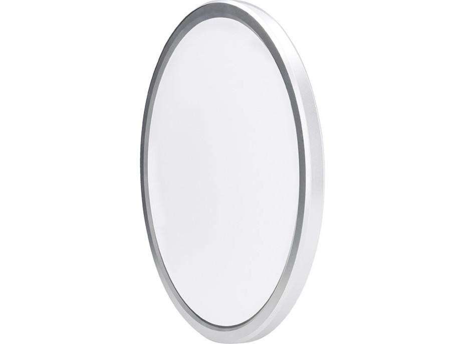 Solight LED osvetlenie Acate s ochranou proti vlhkosti, IP54, 18W, 1620lm, 3CCT, 22cm, strieborná