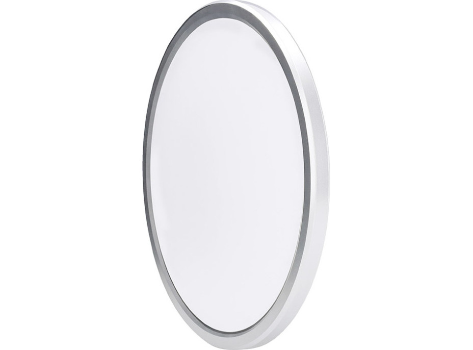 Solight LED osvetlenie Acate s ochranou proti vlhkosti, IP54, 24W, 2160lm, 3CCT, 30cm, strieborná