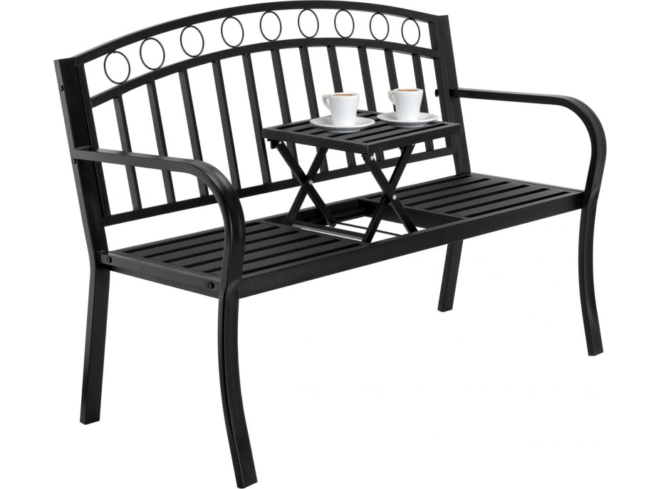 Záhradná kovová lavička BANCO