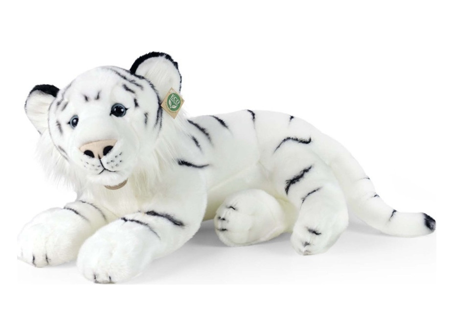 Rappa Plyšový tiger biely 60 cm ECO-FRIENDLY