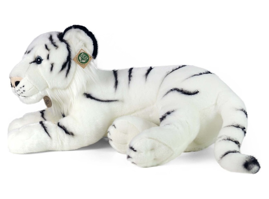 Rappa Plyšový tiger biely 60 cm ECO-FRIENDLY