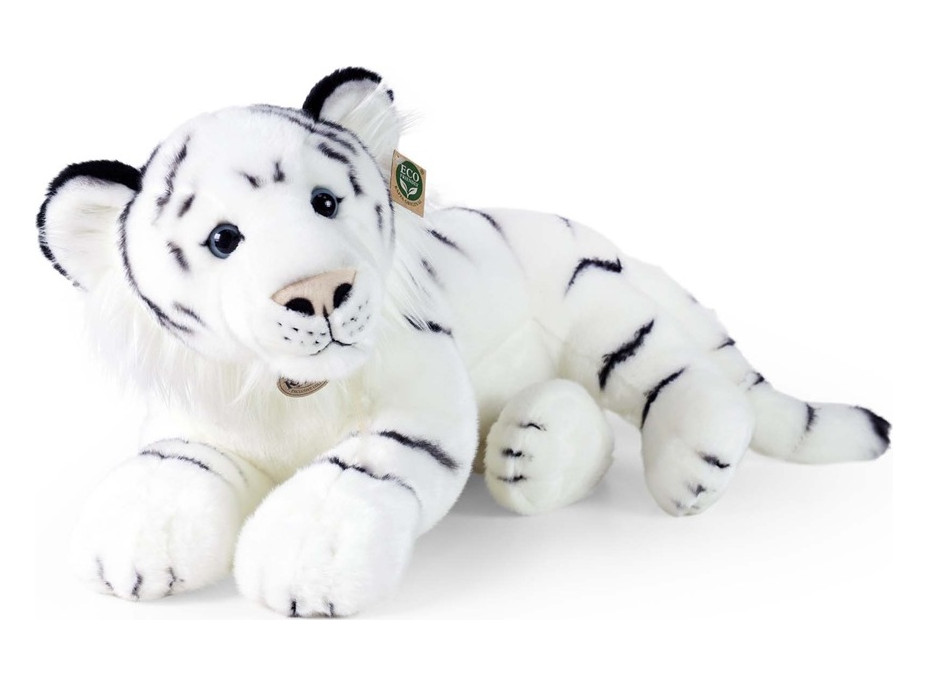 Rappa Plyšový tiger biely 60 cm ECO-FRIENDLY