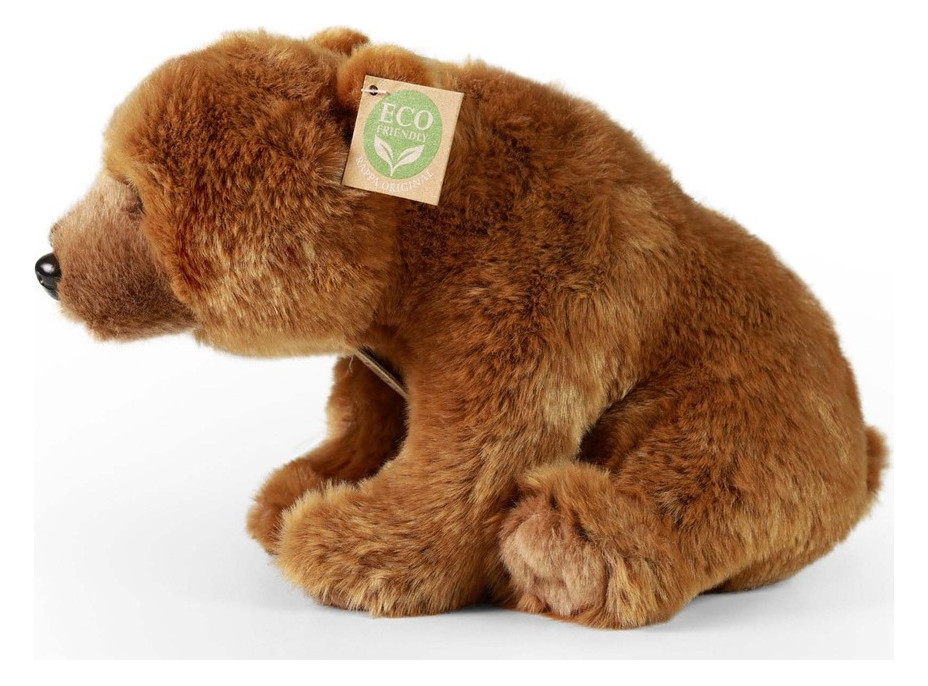 Rappa Plyšový medveď grizzly sediaci 30 cm ECO-FRIENDLY