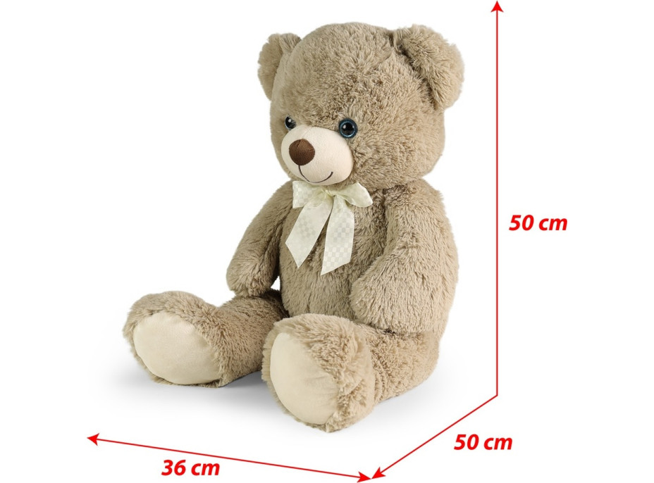 Rappa Plyšový medveď Harvey cappuccino s visačkou 78 cm