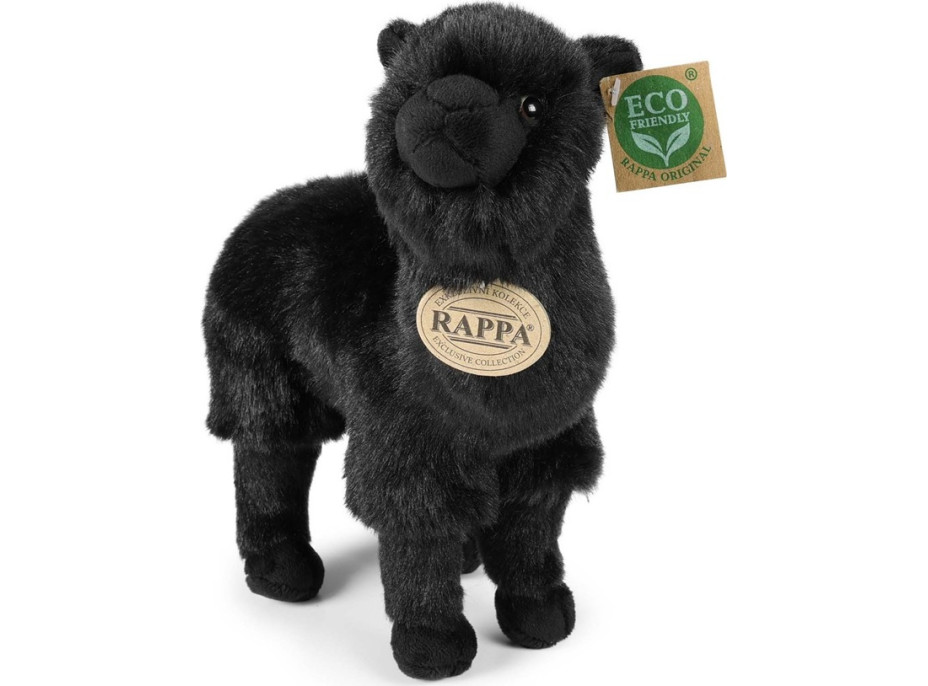 Rappa Plyšová lama alpaka čierna 23 cm ECO-FRIENDLY