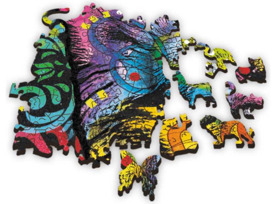 TREFL Drevené puzzle Farebné šteňa 501 dielikov