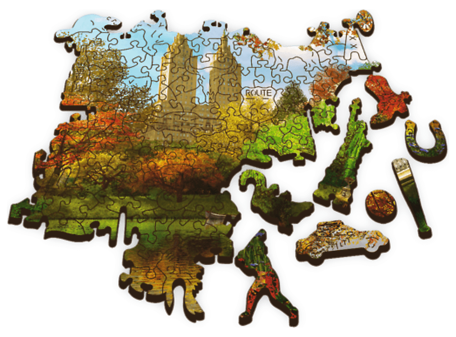 TREFL Drevené puzzle Central Park, New York 501 dielikov