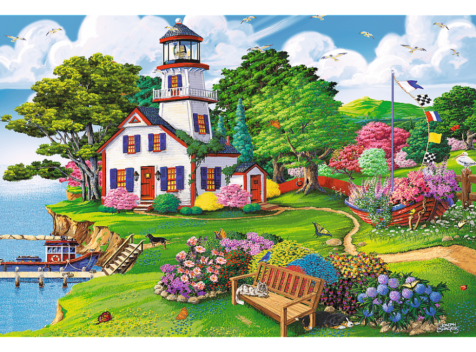 TREFL Drevené puzzle Letný raj 501 dielikov