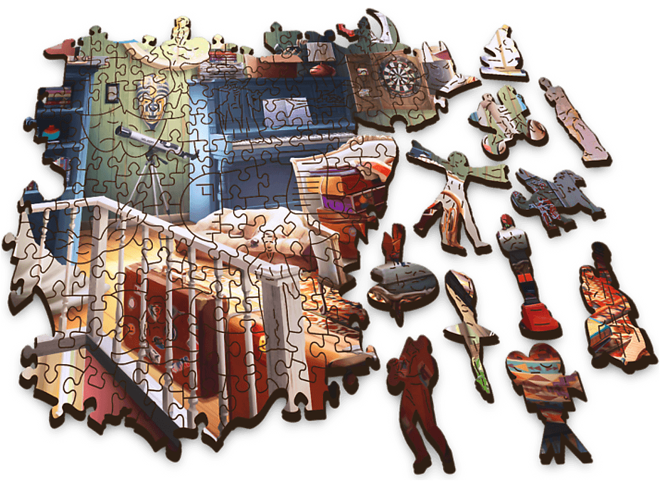 TREFL Drevené puzzle Poklady z pôdy 501 dielikov