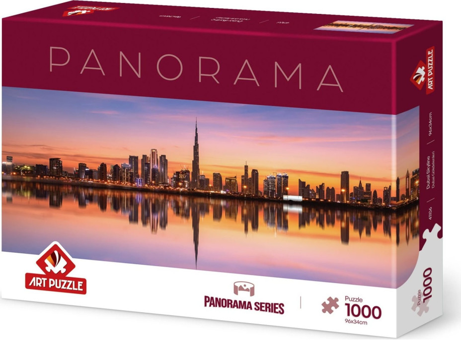 ART PUZZLE Panoramatické puzzle Dubajská panoráma 1000 dielikov
