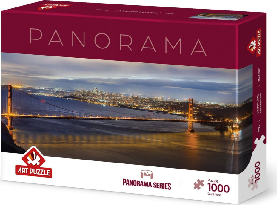 ART PUZZLE Panoramatické puzzle Most Golden Gate, San Francisco 1000 dielikov