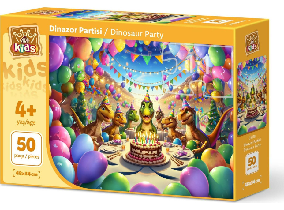 ART PUZZLE Puzzle Dinosaurie oslava 50 dielikov