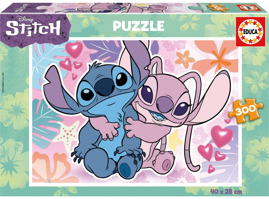 EDUCA Puzzle Disney Stitch a Angel 300 dielikov