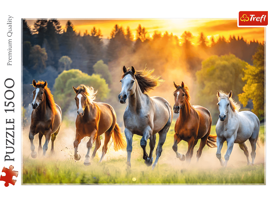 TREFL Puzzle Divé kone 1500 dielikov