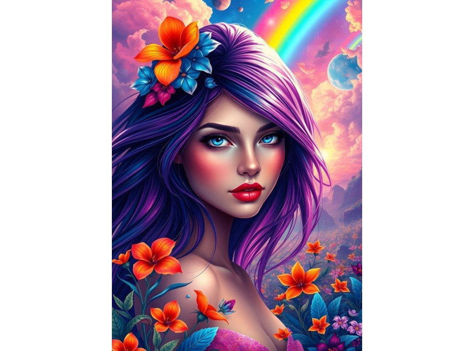 ALIPSON Puzzle Dúhová dievčina 500 dielikov