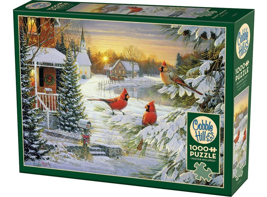 COBBLE HILL Puzzle Kardináli pri západe slnka 1000 dielikov