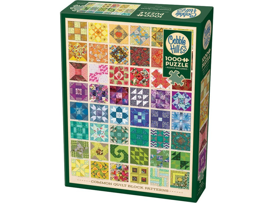 COBBLE HILL Puzzle Kocky prešívané deky 1000 dielikov