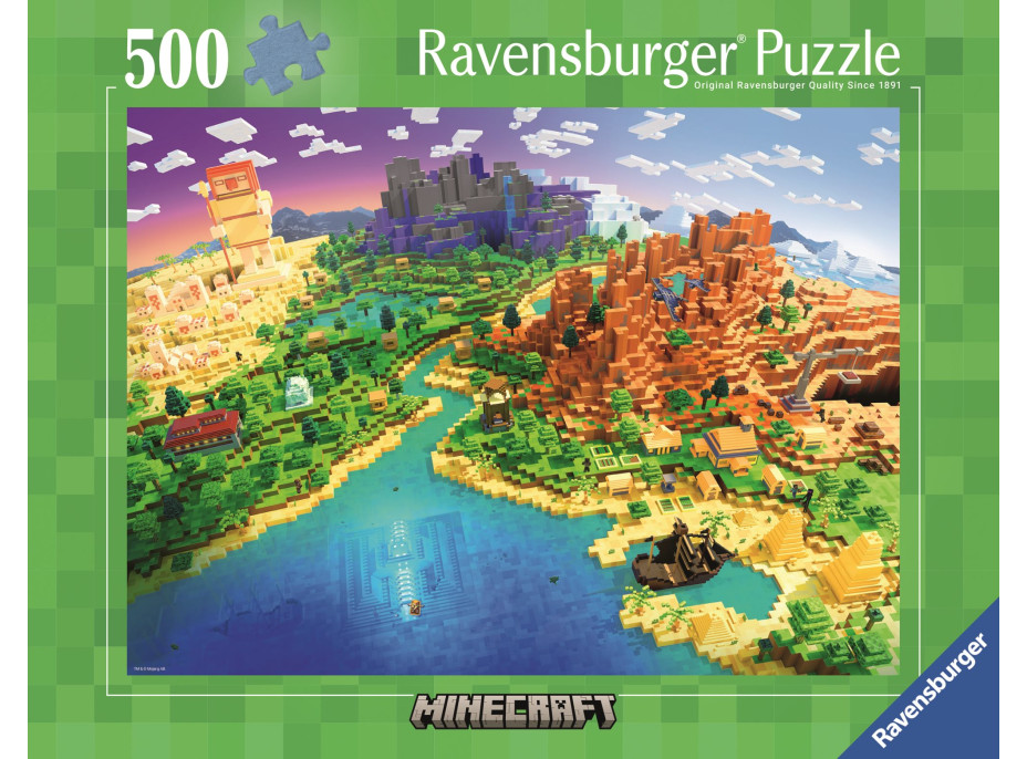 RAVENSBURGER Puzzle Minecraft 500 dielikov