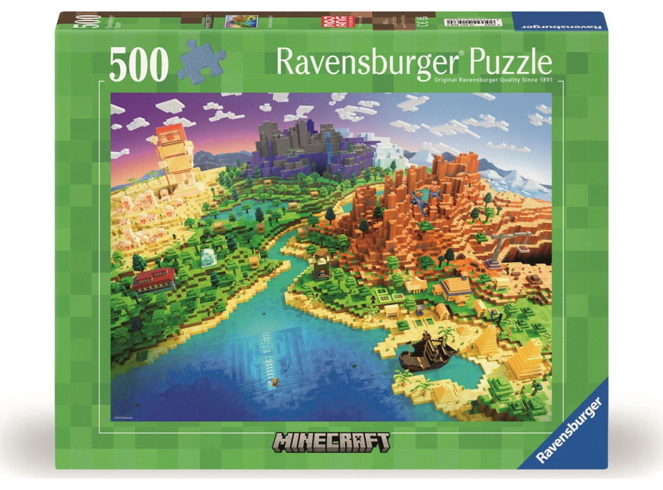 RAVENSBURGER Puzzle Minecraft 500 dielikov