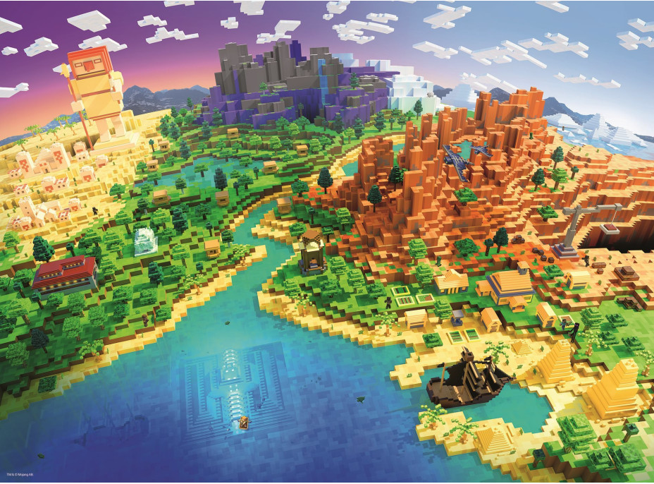 RAVENSBURGER Puzzle Minecraft 500 dielikov