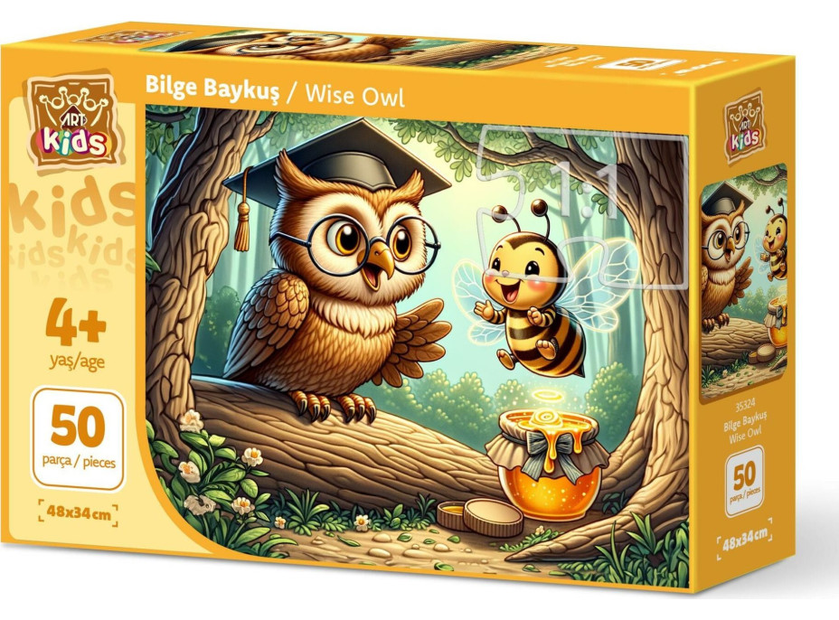 ART PUZZLE Puzzle Múdra sova 50 dielikov