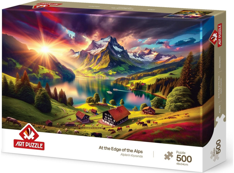 ART PUZZLE Puzzle Na úpätí Álp 500 dielikov