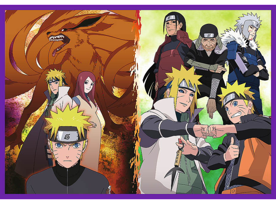 TREFL Puzzle Naruto Shippuden: Dobrodružstvo Naruta Uzumaki 4x250 dielikov