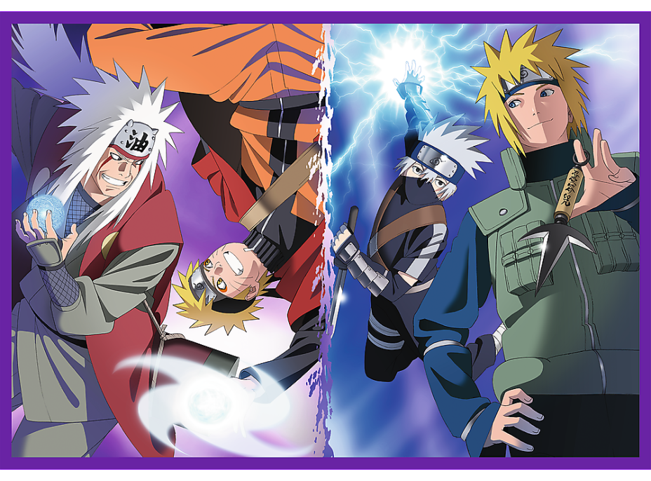 TREFL Puzzle Naruto Shippuden: Dobrodružstvo Naruta Uzumaki 4x250 dielikov