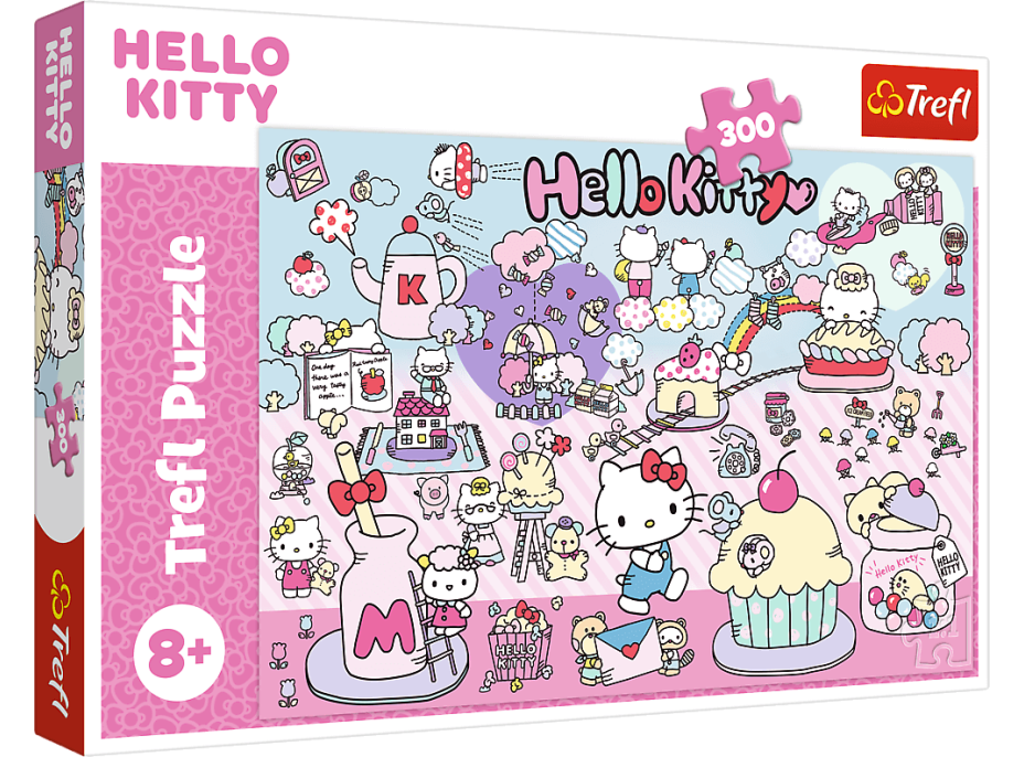 TREFL Puzzle Objavuj svet Hello Kitty 300 dielikov