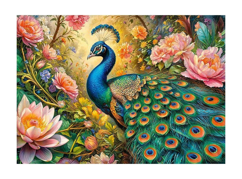 CHERRY PAZZI Puzzle Páv v raji 1000 dielikov