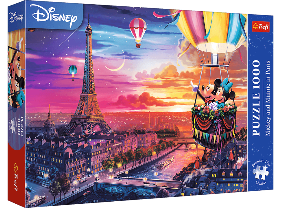 TREFL Puzzle Premium Plus Mickea a Minnie v Paríži 1000 dielikov