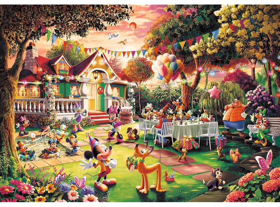 TREFL Puzzle Premium Plus Narodeninová oslava Mickey Mouse 1000 dielikov