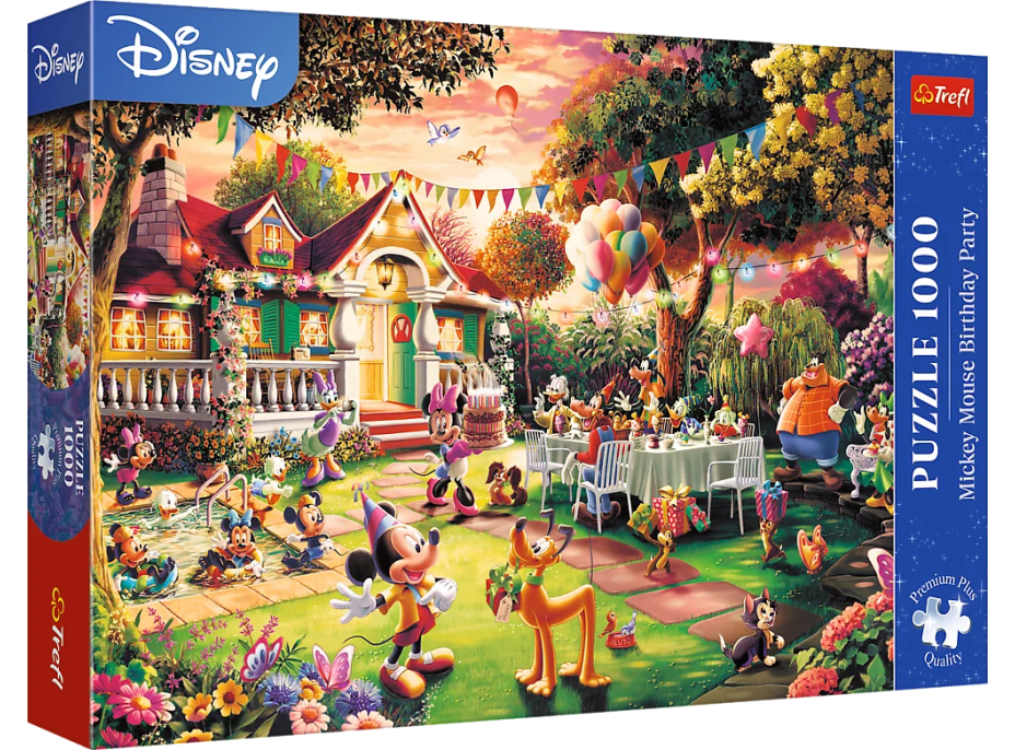 TREFL Puzzle Premium Plus Narodeninová oslava Mickey Mouse 1000 dielikov
